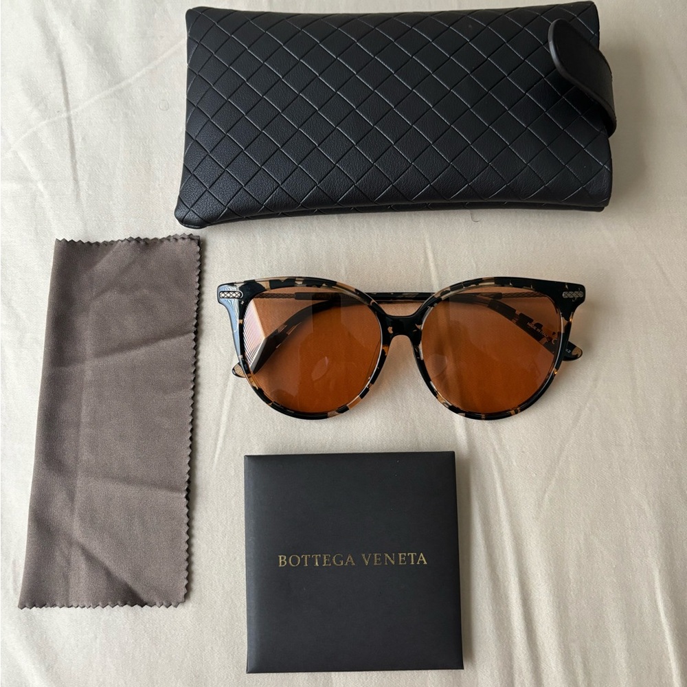 Bottega Venetta tortoiseshell sunglasses